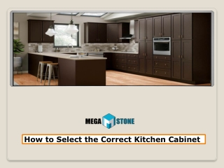 How to Select the Correct Kitchen Cabinet