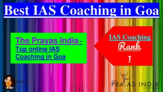 Top IAS Coaching in Goa