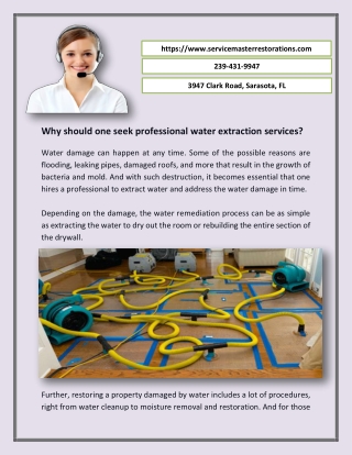 Get Best Sarasota Water Extraction | Servicemasterrestorations