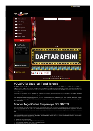 situs togel online terbaik