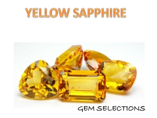 Yellow Sapphire - Gem Selections