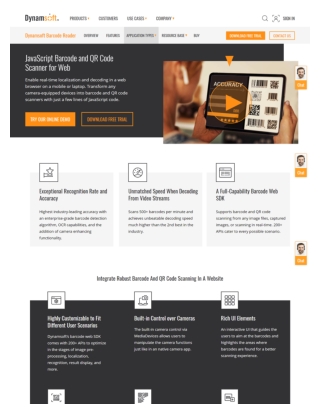 JavaScript Barcode and QR Code Scanner for Web