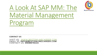 SAP MM Course |SAP MM PPT