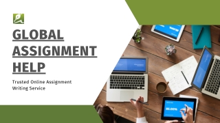 Global Assignment Help- Assignment Writing Service