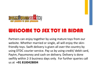 Fun Toys In Bidar