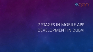 7 stages in mobile app development in Dubai
