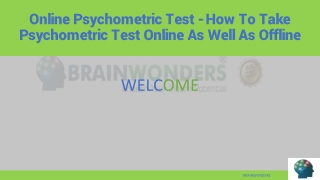 Online Psychometric Test - How To Take Psychometric Test Online As Well As Offli