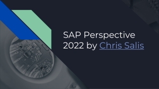 SAP Perspective 2022 by Chris Salis