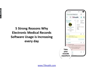 5 Strong Reasons Why Electronic Medical Records Software Usage is Increasing every day