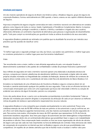 BRADESCO SEGUROS UM NOVO CONCEITO EM SEGURO AUTOMOTIVO.
