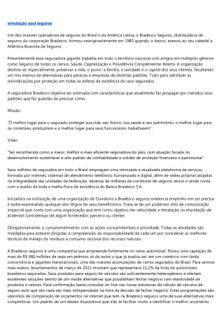 QUEM É A BRADESCO SEGUROS.