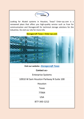 Storagecraft Texas | Enter-sys.com