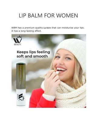 Lip Balm For Women