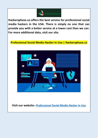 Professional Social Media Hacker in Usa | Hackersphase.co