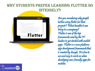 Flutter training courses