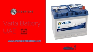 varta battery uae