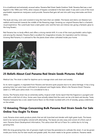 8 Indicators That Growers Need Aid With Inexpensive Growing Panama Red Seeds Str