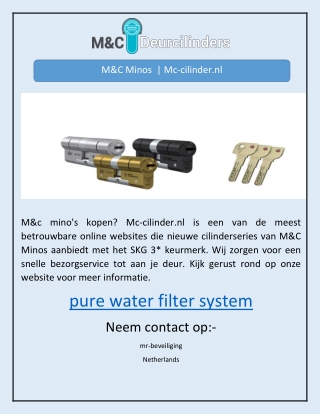 M&C Minos  | Mc-cilinder.nl