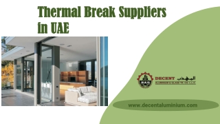 Thermal Break Suppliers in UAE