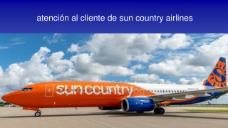 atención al cliente de sun country airlines