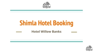 Shimla Hotel Booking