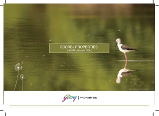 Godrej Sarjapur Main Road Bangalore E Brochure - Closer To Nature