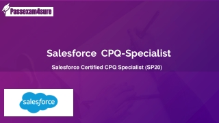 Free  CPQ-Specialist Exam Questions -  Salesforce CPQ-Specialist Dumps | PassExa