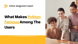 What Makes Python Famous Among The Users