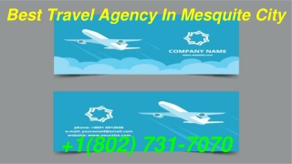 Best Travel Agency In Mesquite City