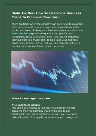 Hmbr Arc Rec- How To Overcome Business Chaos In Economic Downturn