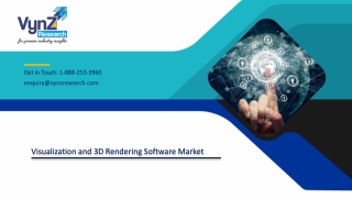 Visualization and 3D Rendering Software Market – Analysis and Forecast To 2027