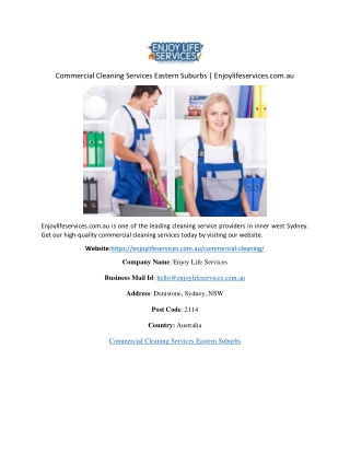 Commercial Cleaning Services Eastern Suburbs2