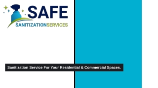 Home Sanitization Services - Safe Sanitization Services