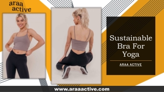Sustainable Bra For Yoga