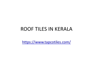 ROOF TILES IN KERALA