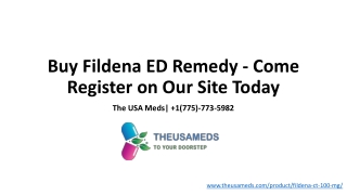 Oral Medication for erectile Dysfunction| Buy Fildena |The USA Meds|  1(775)-773