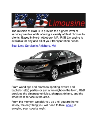 Best Limo Service in Attleboro