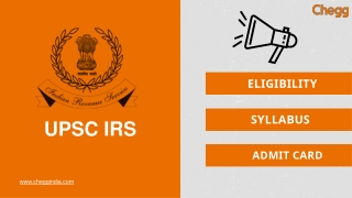 UPSC IRS