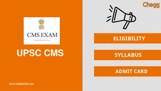 UPSC CMS