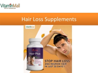 Hair Loss Supplements