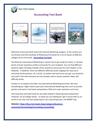 Accounting Test Bank