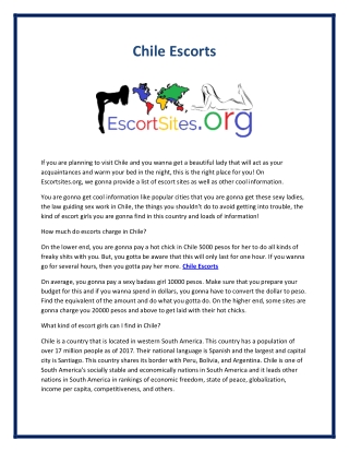Chile Escorts