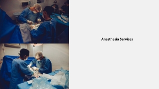 A Professional Career As an Anesthesiologist
