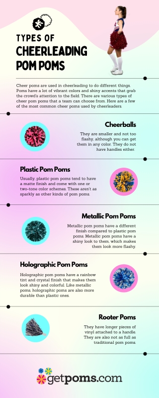 Types of Cheerleading Pom Poms