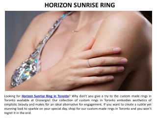 Horizon Sunrise Ring