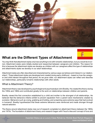 What are the different types of attachment theory