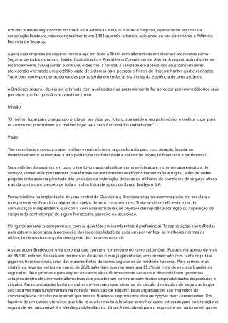 A ESTRATEGIA POR TRÁS DA BRADESCO SEGUROS PARA VEÍCULOS.