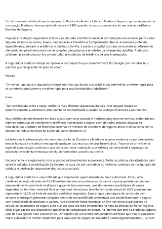 A ESTRATEGIA POR TRÁS DA BRADESCO SEGUROS PARA VEÍCULOS.