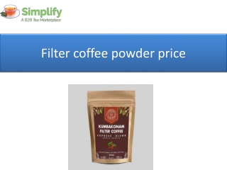 Filter coffee powder price