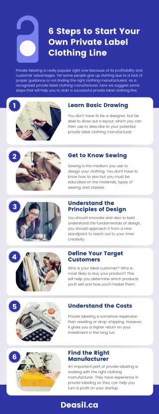 6 Steps to Start Your Own Private Label Clothing Line